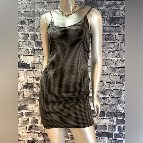 90s Goth Clueless Bodycon Check Mini Dress - Picture 7 of 13